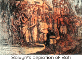 B Solyn's depiction of Suttee